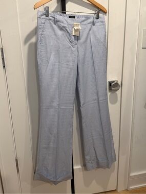 NWT NEW J Crew Pants Striped Cuffed 6 $98